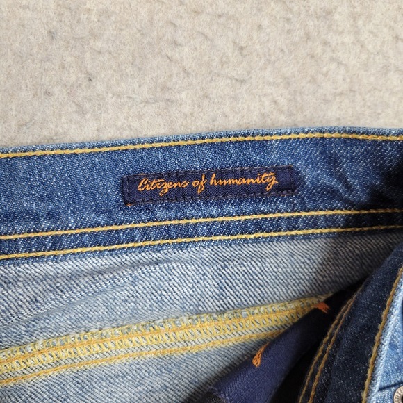 Citizens of Humanity Flare Jeans Womens 29 Blue Medium Wash Made in USA 32x33 - Picture 3 of 13